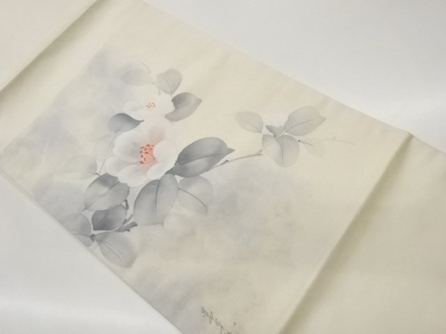 JAPANESE HIRAKI NAGOYA OBI / CAMELLIA / ARTIST WORK